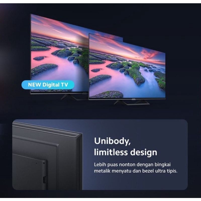 Xiaomi Mi TV A Pro Series 55 Inch GOOGLE TV 4K UHD DVBT2 Garansi Resmi (Medan/Luar Kota)