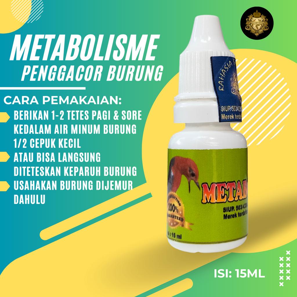 METABOLIS BURUNG ORIGINAL OBAT BURUNG MACET BUNYI MENINGKATKAN BIRAHI DAN KUALITAS GACOR