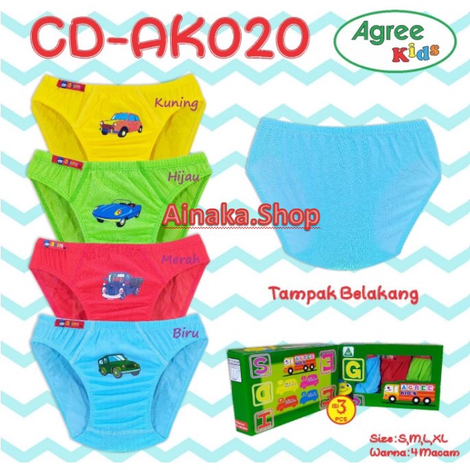 AK020 AGREE Celana Dalam CD Anak Laki AK020