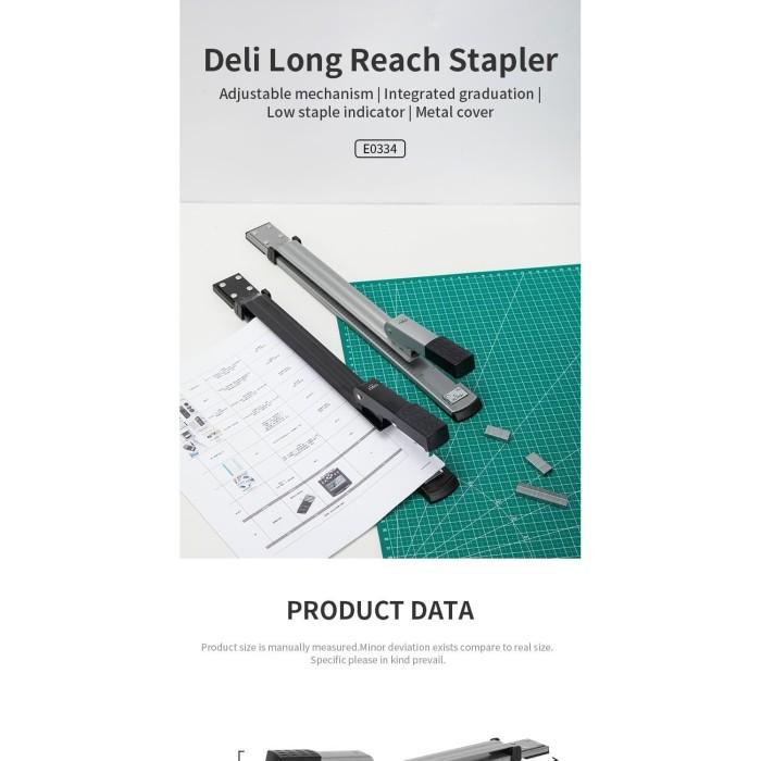 

New Best Seller Stapl | Deli Long Arm Stapler/ Stapler Panjang Deli-E0334