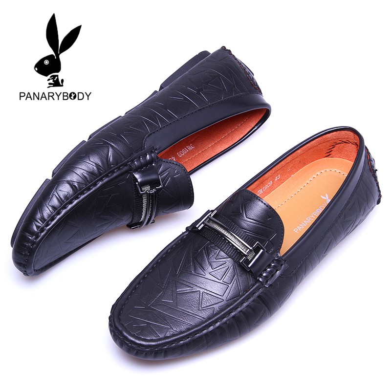 Sepatu Pria Loafers Kasual Sepatu Cowok Pantofel Hitam Kantor Casual Pria Antislip