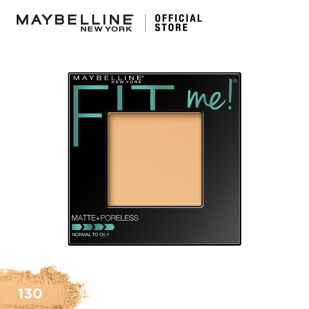 Maybelline Fit Me Matte + Poreless Powder Foundation Makeup -(Full Coverage Matte Foundation)