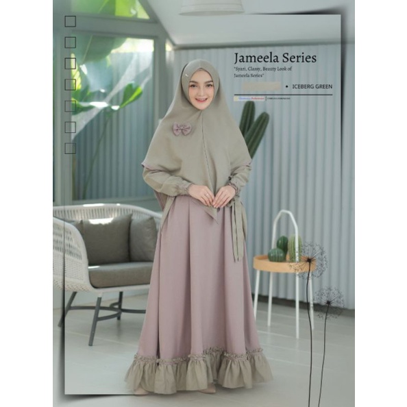 Jameela Dress Original By Ummana / Jameela Set Khimar By Ummana Indonesia / Gamis Branded Original U