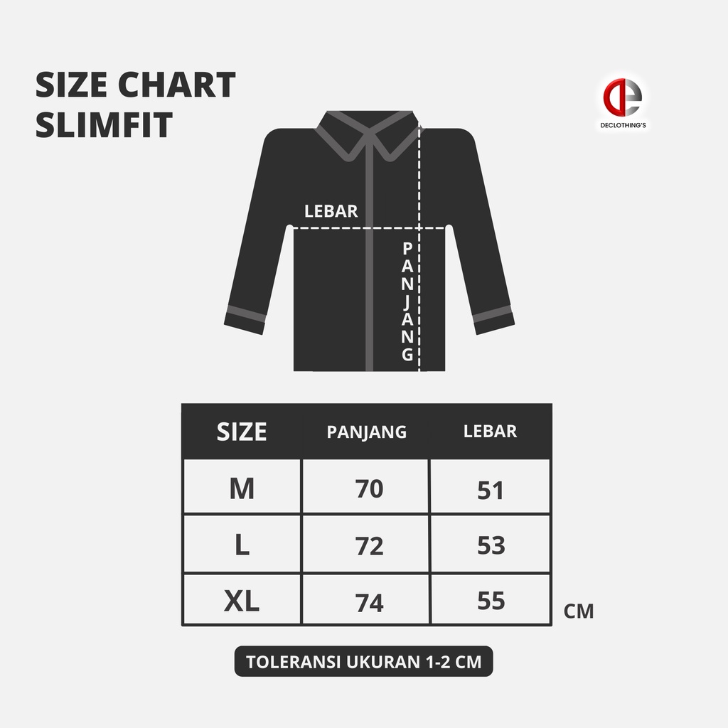 Kemeja Formal Hem Kerja Hitam Putih Polos Kmeja Pria Slimfit Lengan Panjang Cowok Bahan 100% Cotton