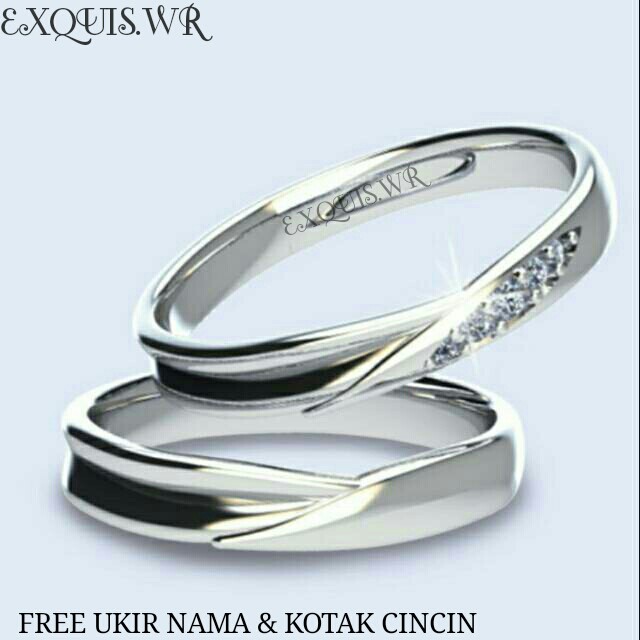cincin kawin palladium couple E10