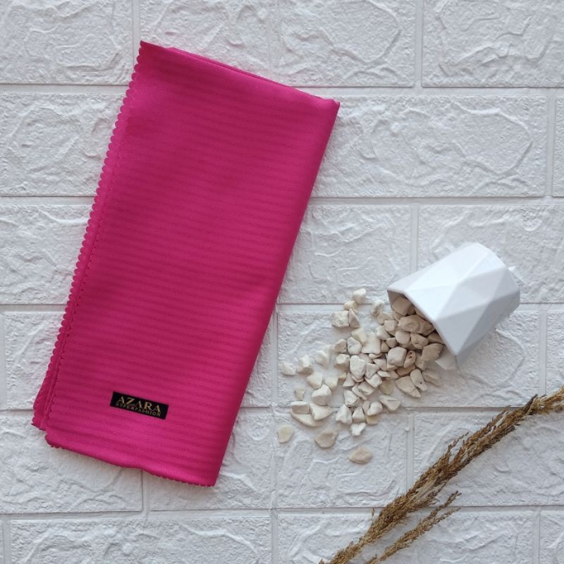 RESTOKK..!! { ORIGINAL AZARA } Segi Empat Milano Strip Laser Cut SUPER MURCE-Fushia