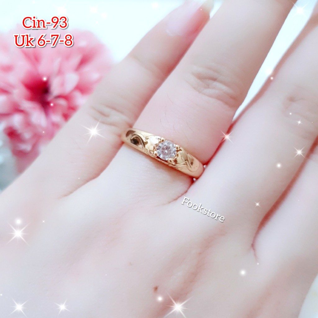 TERMURAH CINCIN WANITA UKIRAN/ ANTI ALERGI