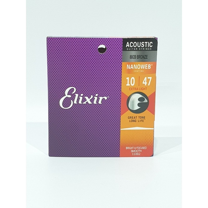 Senar Gitar Akustik Elektrik Senar String Merk ELIXIR Ukuran 0.09 0.10 0.11 Bonus Pick Jakarta Murah