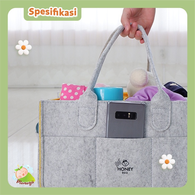 MOMOGII Caddy Bag Tas Perlengkapan Bayi Tas Travelling Bayi