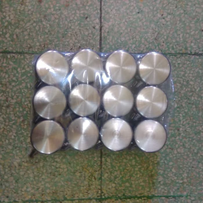 6Pcs Cangkir Stainless Steel 7cm / Mug Air Minum 7 Cm / Gelas Kopi Gagang