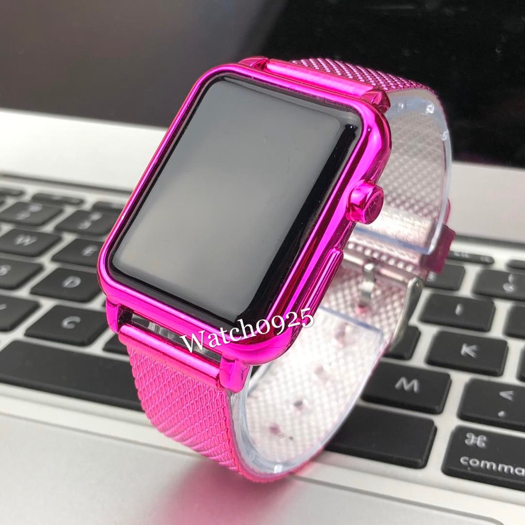 JAM TANGAN WATCH RUBBER HITAM TOUCH SCREEN CASE WARNA JAM TANGAN ELEKTRONIK WANITA PRIA COUPLE M75