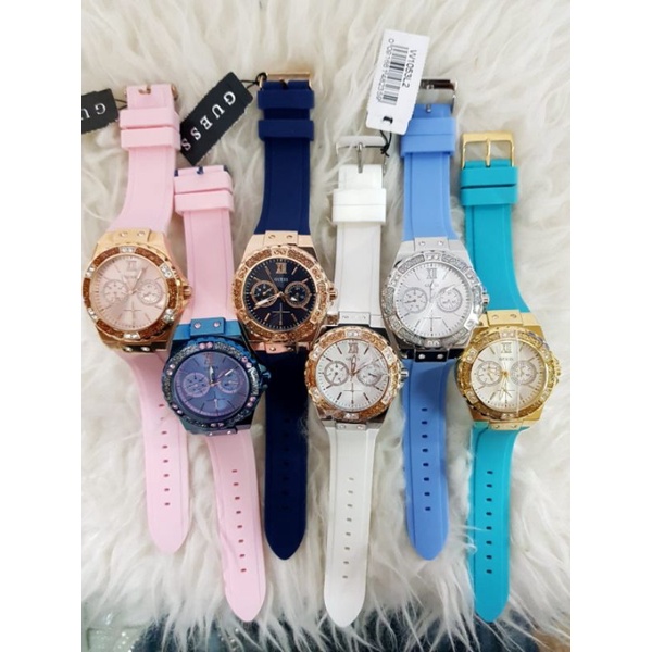JAM TANGAN WANITA GUESS RUBBER | GUESS KARET
