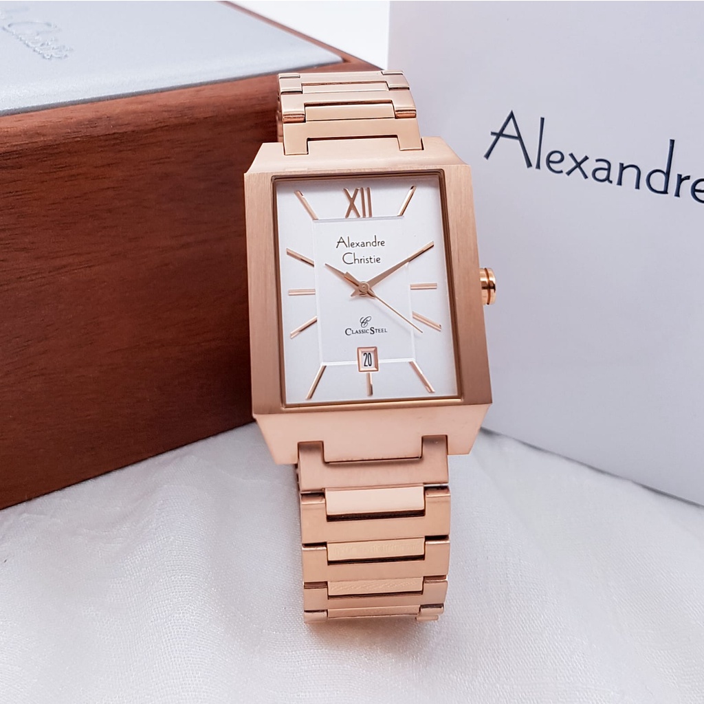 Jamtangan Alexandre christie 8643 MD rose