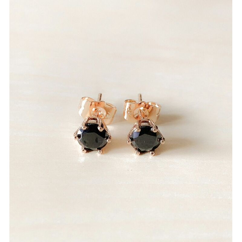 Anting Wanita Liontin Hitam Gold Xuping