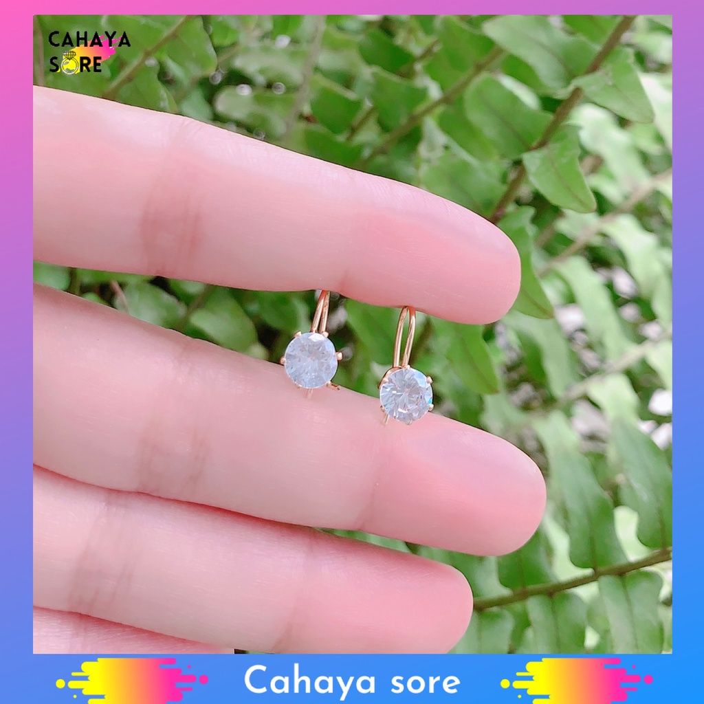 Anting Xuping Gold Anting Desi Anting Dewasa Model Giwang Berlapis Warna Emas AD32