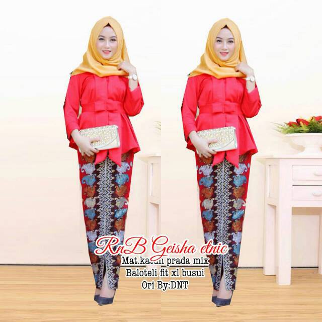 RnB Geisha etnic setelan batik setelan wanita murah bodycon dress modern batik kerja wanita pesta