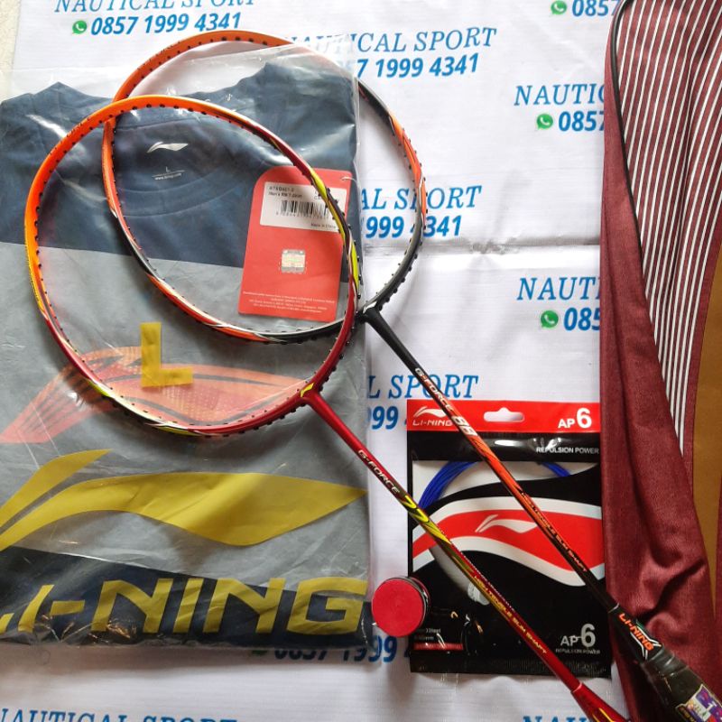 RAKET LINING G-FORCE 77-88 ORIGINAL BONUS KAOS -TAS-GRIP -