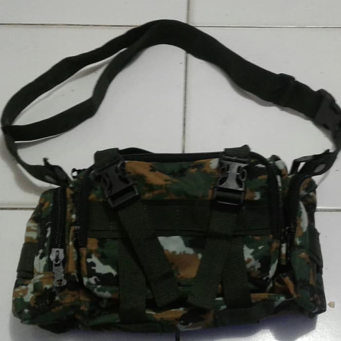 Ready Stok tas sampng loreng