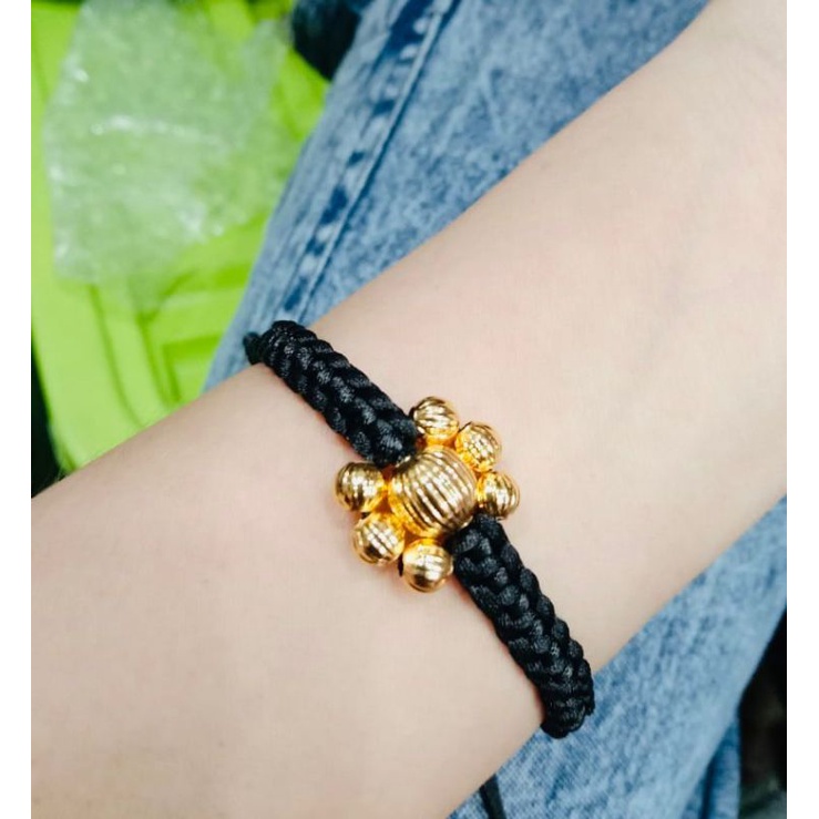 gelang rajut //gelang seruf//perhiasan lapis emas//gelang