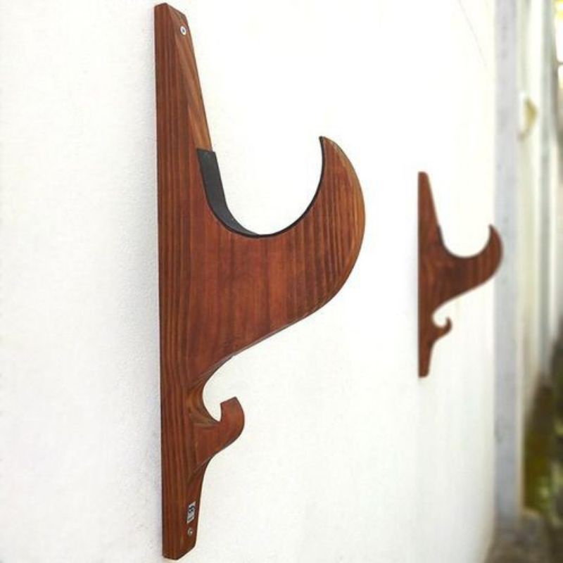 kapstok kayu gantungan baju / cantolan / tempel dinding