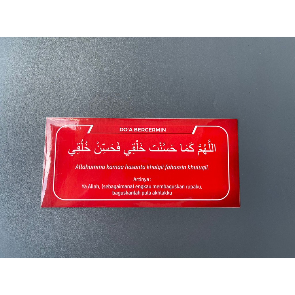 

Sticker do'a | STIKER DO'A KETIKA BERCERMIN
