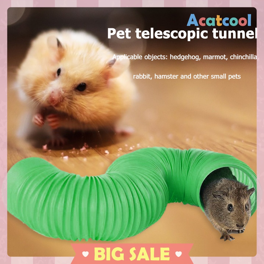 Small Animals Collapsible Play Tunnel Tube for Rabbit Ferret Guinea Pig Toy