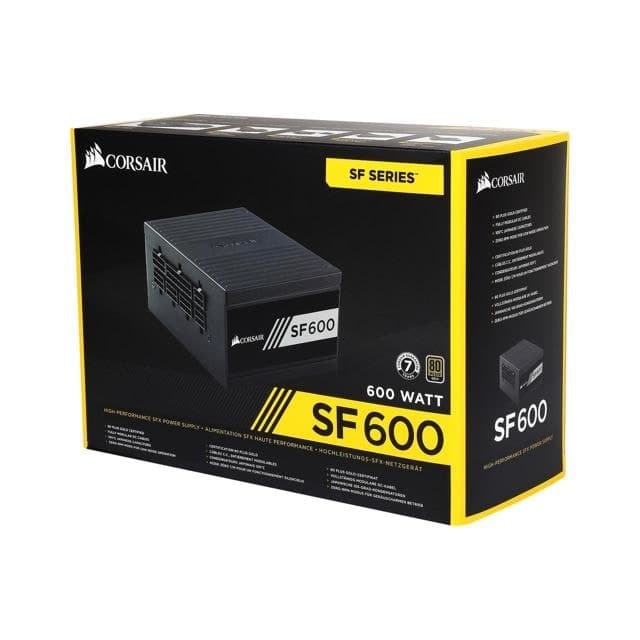 CORSAIR SF600 - SMALL FACTOR 600W SFX 80+ GOLD FULLY MODULAR