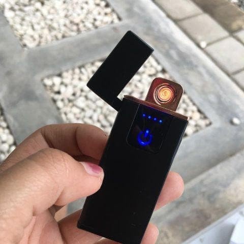 [ Cinicini ] Korek usb Elektrik Touch USB Electric Lighters Windproof