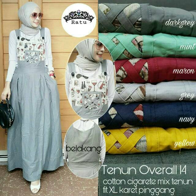 SALE  TENUN OVERALL DRESS BY RATU / SUPPLIER BAJU HIJAB