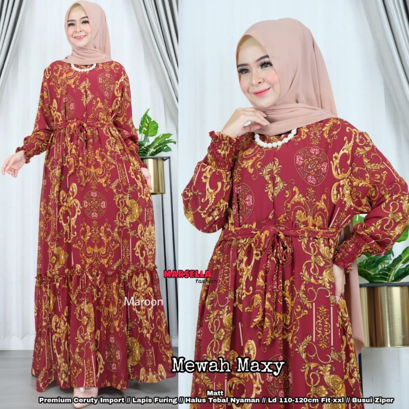 REVLA MAXY DRESS / CALVIN JEANS / PAKAIAN WANITA / FASHION MUSLIM / GAMIS MURAH