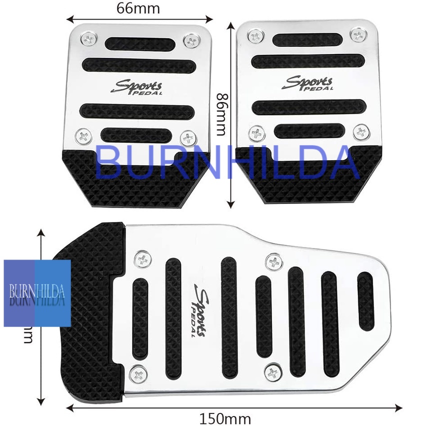 Cover Aluminium Pedal Gas Mobil | Universal Car Vehicle Non-slip Alloy Pad Pedal Aluminium Foot Treadle Cover Non-Slip Automatic Car Vehicle Auto Brake Gas Pedals Cover Set accesoris mobil motor burnhilda