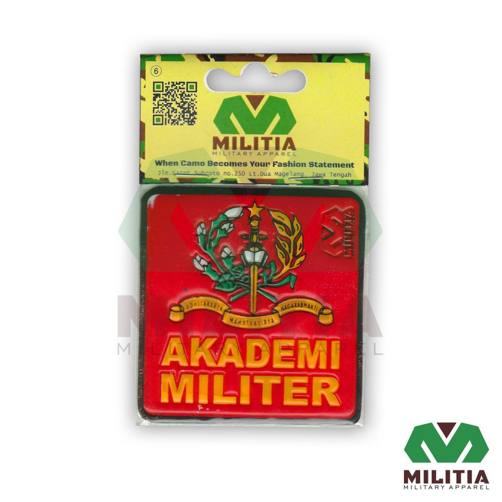 

Stiker timbul persegi AKADEMI MILITER AKMIL