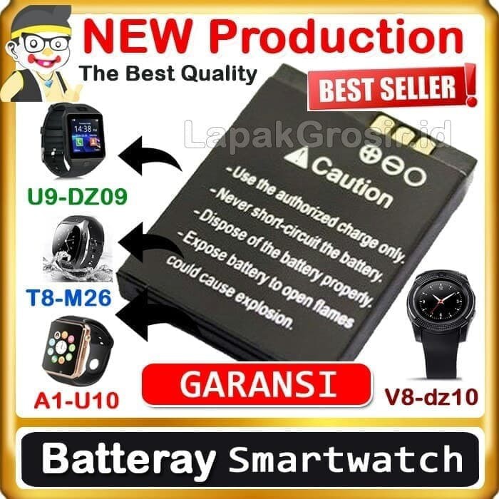 Baterai Double Power Smart Watch LQ-S1 DZ09 / U9 / U10 / A1 / Mito 555