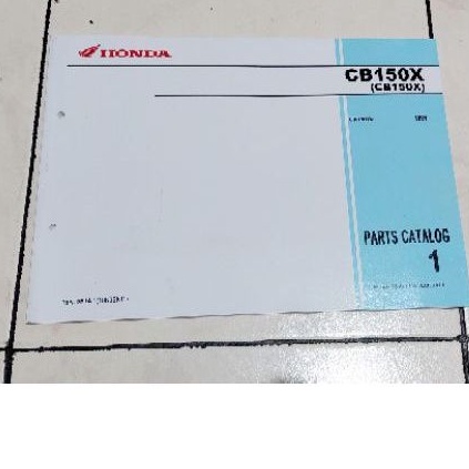 buku katalog motor honda cb150x