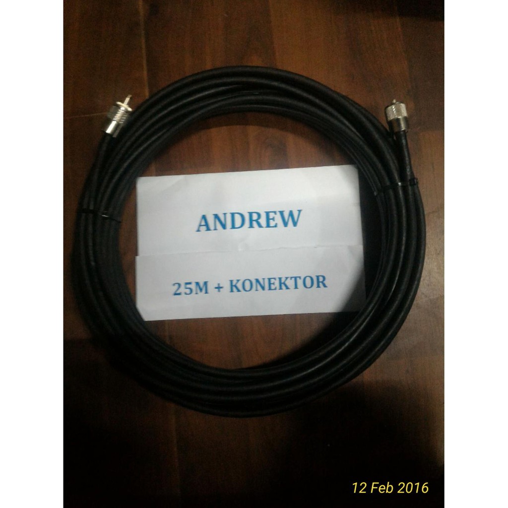KABEL COAXIAL 50 OHM ANDREW D5 ,25M + KONEKTOR