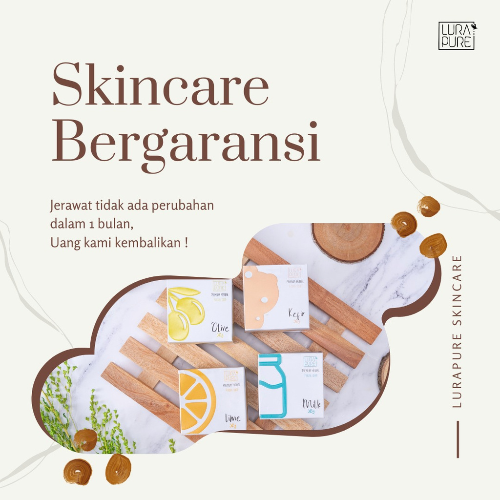 Lurapure Skincare Sabun Lura Pure mengatasi jerawat dan pencerah wajah