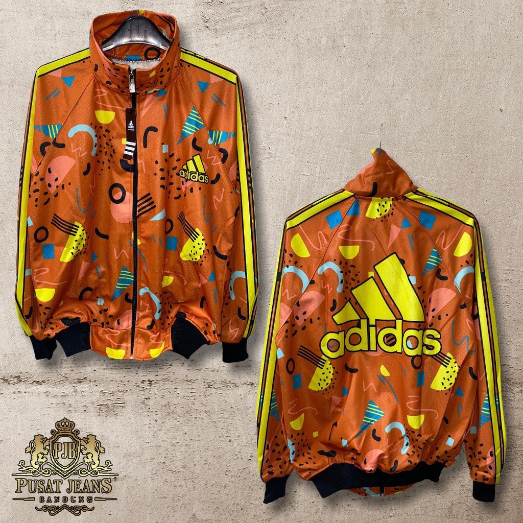 RCL - JAKET TRACKTOP ADIDAS MIRROR FULL PRINTING BUNGA/JAKET ADIDAS TRAKTOP/JAKET OLAH RAGA SEPEDA