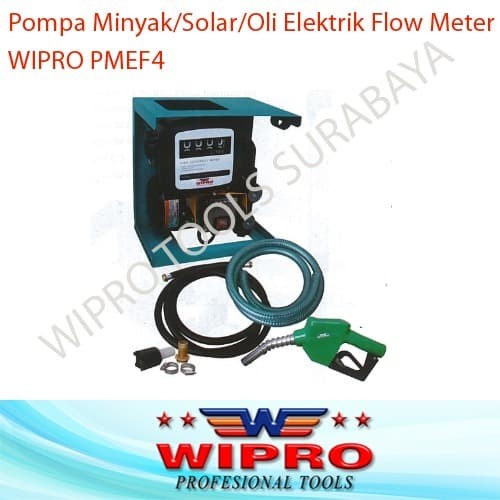 Pompa Minyak Oli Solar Elektrik With Flow Meter WIPRO PMEF4