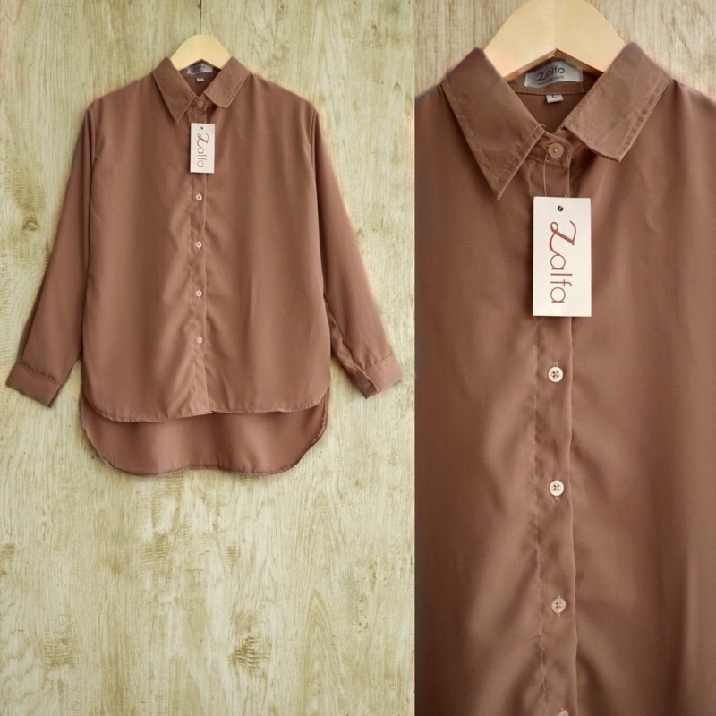 KEMEJA WANITA BASIC by ZALFA-Milo