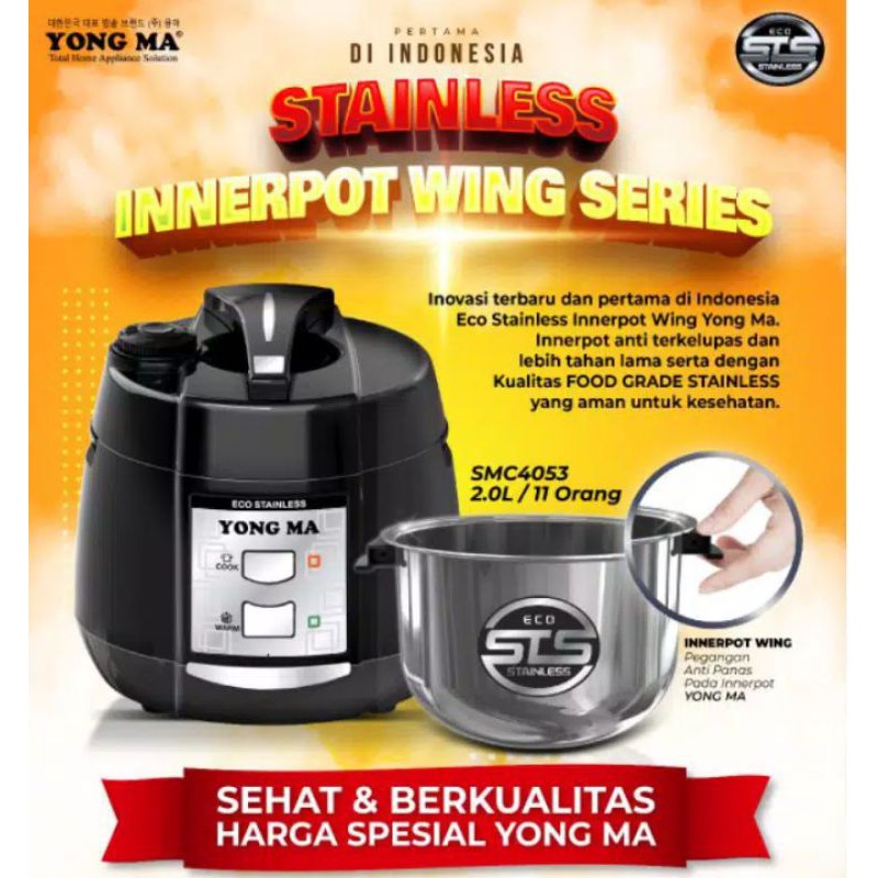 Magic Com Yong Ma Stainles SMC-4053/Rice Cooker SMC4053