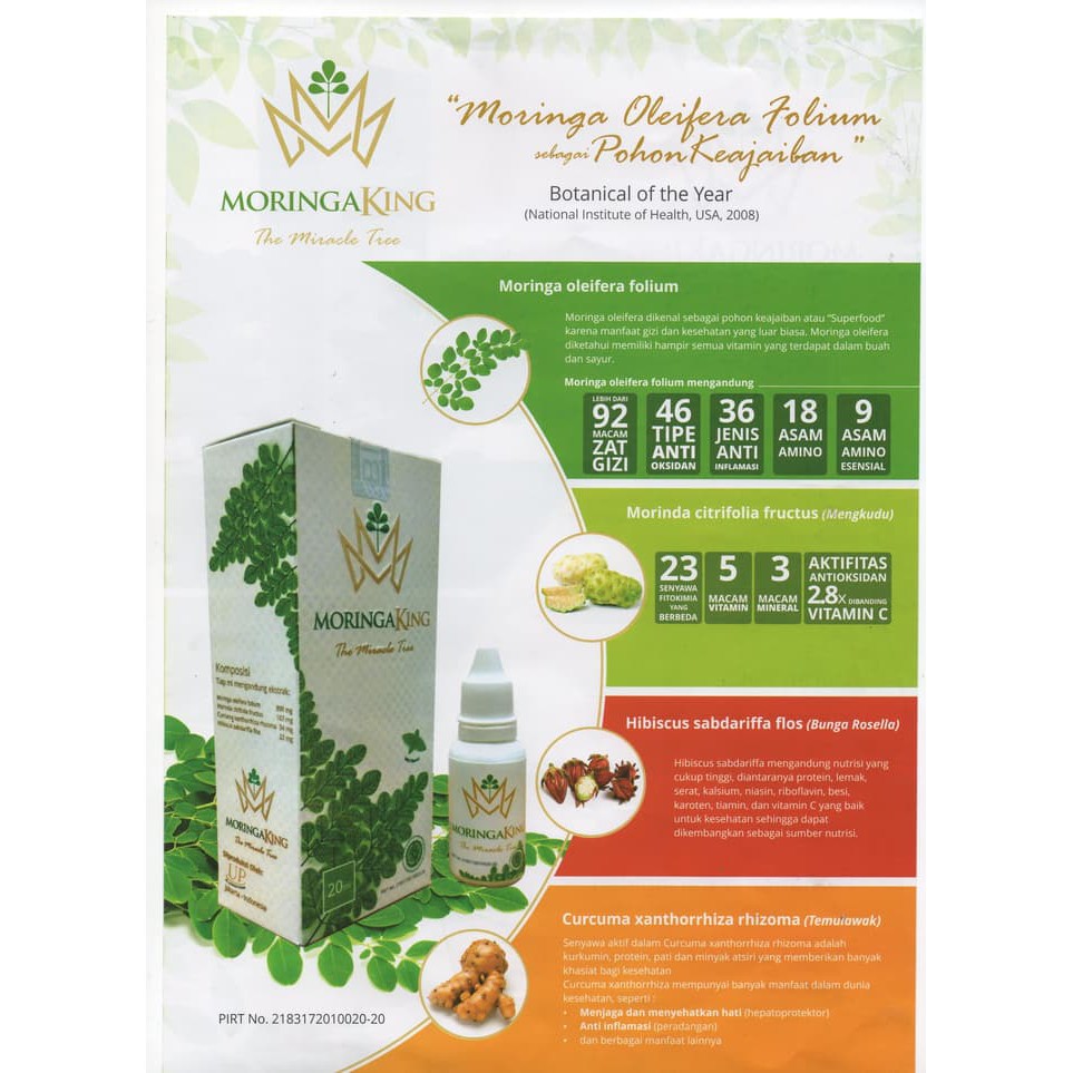 Bio Moringa King 20 ml Obat Herbal / Jamu tetes