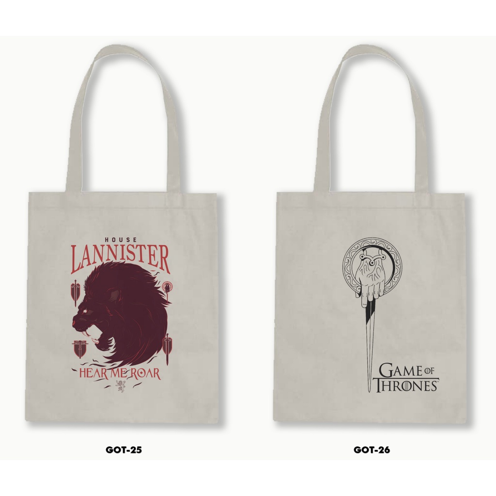 TOTE BAG BLACU- GAME OF THRONES 02