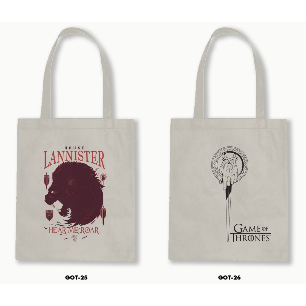 TOTE BAG BLACU- GAME OF THRONES 02