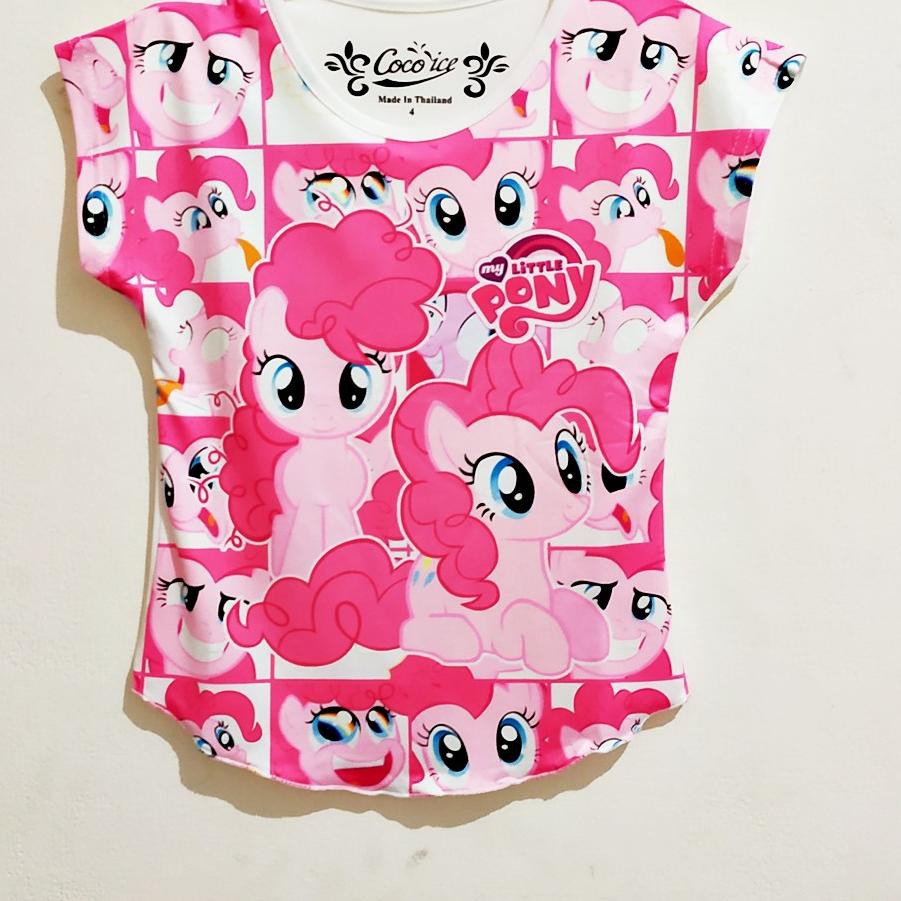 F⚡ASH SALE {Size 4 - 14} Baju Anak Coco Ice 3D Import Thailand Motif Kuda Poni usia 2 - 9 Tahun ♠
