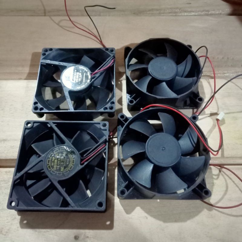 kipas dc fan untuk pendingin aquascape 8x8cm 12volt bekas bersih siap pakai
