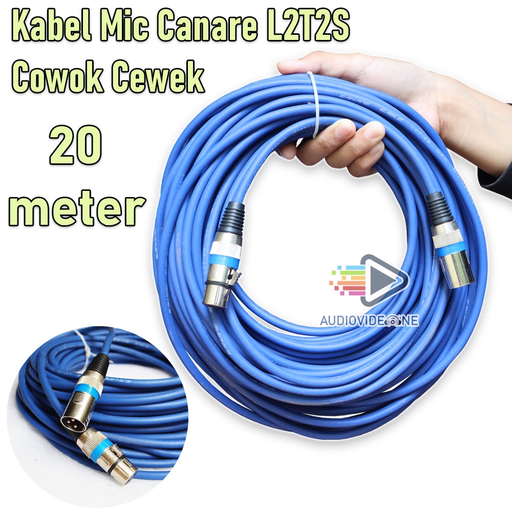 Jual Kabel Mic Canare Meter Jack Canon Xlr Male Female Kabel Audio