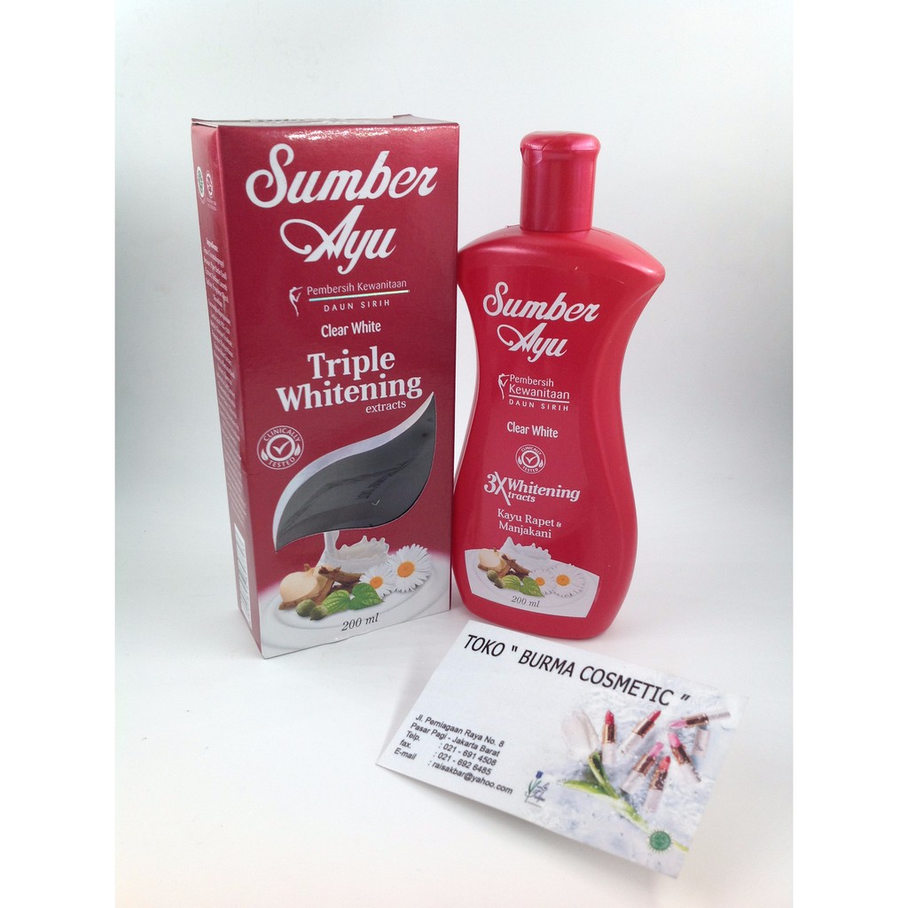 SUMBER AYU PEMBERSIH KEWANITAAN DAUN SIRIH CLEAR WHITE 200 ML