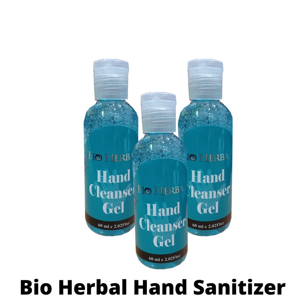 [3 BOTOL] COD Hand Sanitizer Gel Bio Herbal untuk Membunuh Virus Bakteri Penyakit | 60ml BPOM