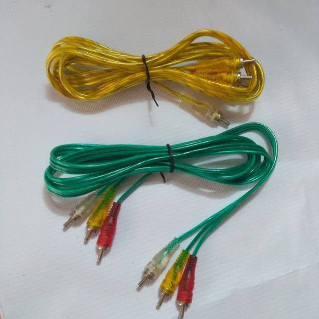 Kabel RCA 3-3 Transparan 1.5 Meter