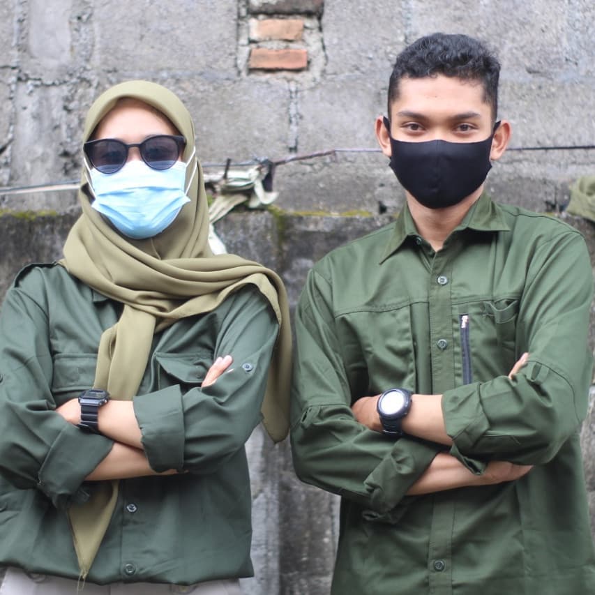 SERAGAM PDL/ PDH/ KORSA POLOS WARNA ARMY BAHAN JAPAN DRILL